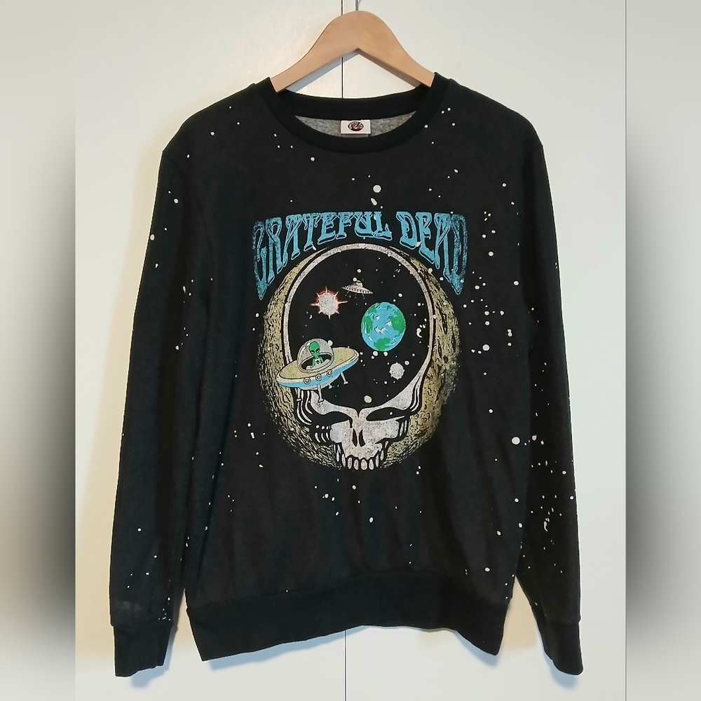 ​Grateful Dead Space Stealie Sweatshirt 2022 GDP Alien UFO Mens Medium